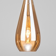 Подвесной светильник Eurosvet 1lar1o 50202/1 янтарный цвет плафона/подвески Оранжевый, цвет арматуры Бронза-3