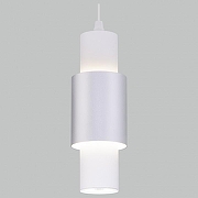 Подвесной светильник Eurosvet Bento 50204/1 LED белый/матовое серебро цвет плафона/подвески Белый, Серебро, цвет арматуры Белый