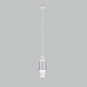 Подвесной светильник Eurosvet Bento 50204/1 LED белый/матовое серебро цвет плафона/подвески Белый, Серебро, цвет арматуры Белый-1