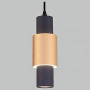 Подвесной светильник Eurosvet Bento 50204/1 LED черный/матовое золото цвет плафона/подвески Черный, цвет арматуры Черный