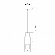 Подвесной светильник Eurosvet Bento 50204/1 LED черный/матовое золото цвет плафона/подвески Черный, цвет арматуры Черный-5