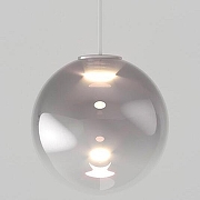 Подвесной светильник Eurosvet Wonder 50234/1 LED дымчатый цвет плафона/подвески Светло-серый, цвет арматуры Хром