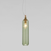 Подвесной светильник Eurosvet S1esta 50252/1 зеленый цвет плафона/подвески Зеленый, цвет арматуры Латунь