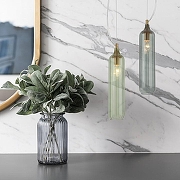 Подвесной светильник Eurosvet S1esta 50252/1 синий цвет плафона/подвески Синий, цвет арматуры Латунь-3