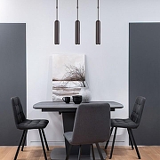 Светильник на штанге Eurosvet Pac1f1c 50255/1 черный жемчуг цвет плафона/подвески Черный, Жемчужный, цвет арматуры Жемчужный, Черный-4