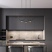 Подвесной светильник Eurosvet Layla 50257/3 LED черный цвет плафона/подвески Черный, цвет арматуры Черный-1