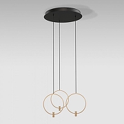 Подвесной светильник Eurosvet Layla 50257/3 LED черный/ латунь цвет плафона/подвески Черный, цвет арматуры Черный