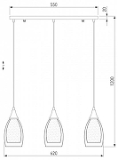 Подвесной светильник Eurosvet Cosm1c 50285/3 черный жемчуг цвет плафона/подвески Белый, Жемчужный, цвет арматуры Жемчужный, Черный-3