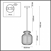 Подвесной светильник Odeon Light Jug1 5042/1A цвет бронза античная-5