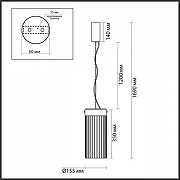 Подвесной светильник Odeon Light P1llar1 5047/10L цвет черный-5