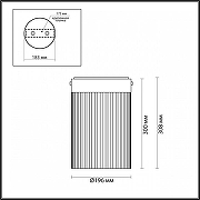 Накладной светильник Odeon Light P1llar1 5047/15LC цвет черный-4