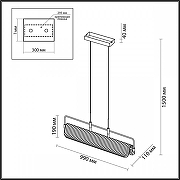 Подвесной светильник Odeon Light Liner 5056/35L цвет черный-5