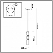 Подвесной светильник Odeon Light Scrow 5059/5L цвет черный-5