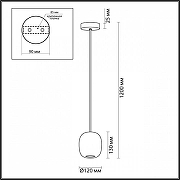 Подвесной светильник Odeon Light Cocoon 5060/1GA цвет черный-4
