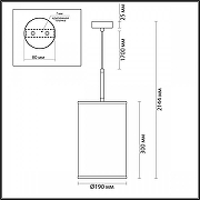 Подвесной светильник Odeon Light Berg1 5064/1A цвет бронза античная-11