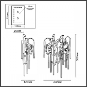 Бра Odeon Light Cha1ny 5067/4W цвет черный-4