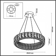 Подвесной светильник Odeon Light Vers1on 5071/70L цвет золото-5