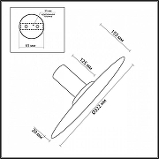 Накладной светильник Odeon Light Stoflake 5078/25L цвет черный-10