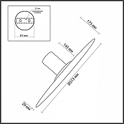 Накладной светильник Odeon Light Stoflake 5078/45L цвет черный-11