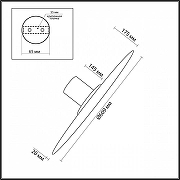 Накладной светильник Odeon Light Stoflake 5078/55L цвет черный-11