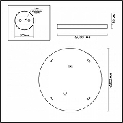 Накладной светильник Odeon Light Berg1 5079/24L цвет плафона/подвески Бежевый, цвет арматуры Золото-8