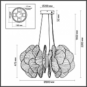 Подвесной светильник Odeon Light S1ama 5089/115L цвет латунь-6