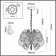 Подвесной светильник Odeon Light S1ama 5089/80L цвет латунь-6
