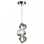 Подвесной светильник Odeon Light Bruco 5096/12L цвет плафона/подвески Светло-серый, цвет арматуры Хром-1