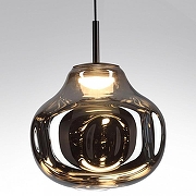 Подвесной светильник Odeon Light Vaso 5097/4LC цвет плафона/подвески Светло-серый, цвет арматуры Черный