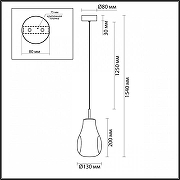 Подвесной светильник Odeon Light Nave 5098/4LB цвет плафона/подвески Желтый, цвет арматуры Черный-4