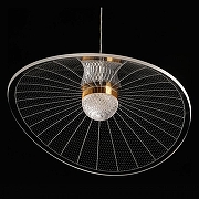 Подвесной светильник De City Оскар 62 510014601 цвет плафона/подвески Прозрачный, цвет арматуры Золото