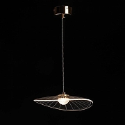 Подвесной светильник De City Оскар 62 510014601 цвет плафона/подвески Прозрачный, цвет арматуры Золото-2