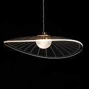 Подвесной светильник De City Оскар 62 510014601 цвет плафона/подвески Прозрачный, цвет арматуры Золото-4