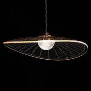 Подвесной светильник De City Оскар 62 510014601 цвет плафона/подвески Прозрачный, цвет арматуры Золото-6