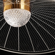 Подвесной светильник De City Оскар 62 510014601 цвет плафона/подвески Прозрачный, цвет арматуры Золото-7