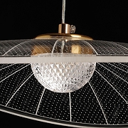 Подвесной светильник De City Оскар 62 510014601 цвет плафона/подвески Прозрачный, цвет арматуры Золото-8