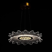 Подвесной светильник De City Оскар 62 510014901 цвет плафона/подвески Прозрачный, цвет арматуры Золото-2