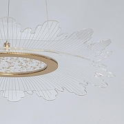 Подвесной светильник De City Оскар 62 510014901 цвет плафона/подвески Прозрачный, цвет арматуры Золото-3