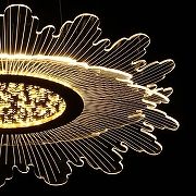 Подвесной светильник De City Оскар 62 510014901 цвет плафона/подвески Прозрачный, цвет арматуры Золото-5