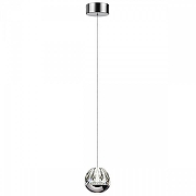 Подвесной светильник Odeon Light Sono 5100/5L цвет плафона/подвески Прозрачный, Хром, цвет арматуры Хром-3