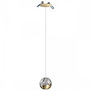 Подвесной светильник Odeon Light Sono 5101/5L цвет плафона/подвески Бронза, Прозрачный, цвет арматуры Бронза-5