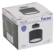 Накладной светильник Feron AL134 51123 цвет плафона/подвески Черный, цвет арматуры Черный-7