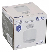 Накладной светильник Feron AL135 51124 цвет плафона/подвески Белый, цвет арматуры Белый-9