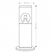Ландшафтный светильник Feron DH1303 51332 цвет плафона/подвески Прозрачный, цвет арматуры Черный-7