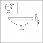 Накладной светильник Lumion Kayla 5261/2C цвет плафона/подвески Белый, цвет арматуры Хром-3
