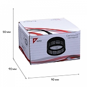Накладной светильник Reluce Technical 53014 53014-9.5-001CT GX53 BK цвет плафона/подвески Черный, цвет арматуры Черный-1