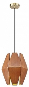 Подвесной светильник Velante 533 533-726-01 цвет плафона/подвески Коричневый, цвет арматуры Латунь-1
