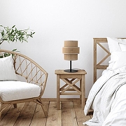 Настольная лампа TK Lighting Calisto 5404 Calisto цвет плафона/подвески Коричневый, цвет арматуры Черный-1