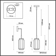 Подвесной светильник Odeon Light Jam 5408/11L цвет черный-7