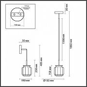 Подвесной светильник Odeon Light Jam 5409/5L цвет черный-8